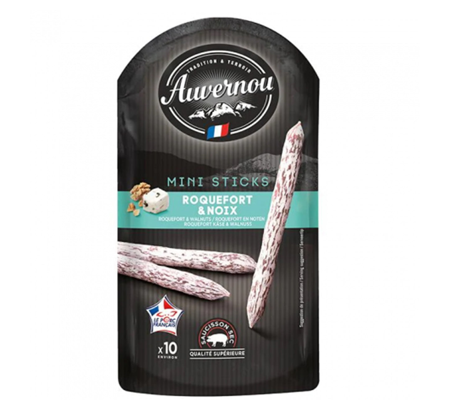 Auvernou Roquefort & Walnut Mini Sticks 100g