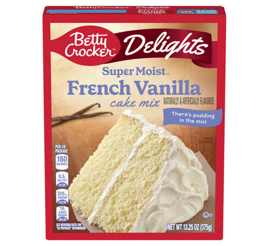 Betty Crocker Super Moist French Vanilla Cake Mix 375g