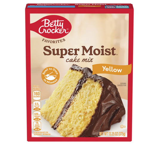 Betty Crocker Super Moist Yellow Cake Mix 375g