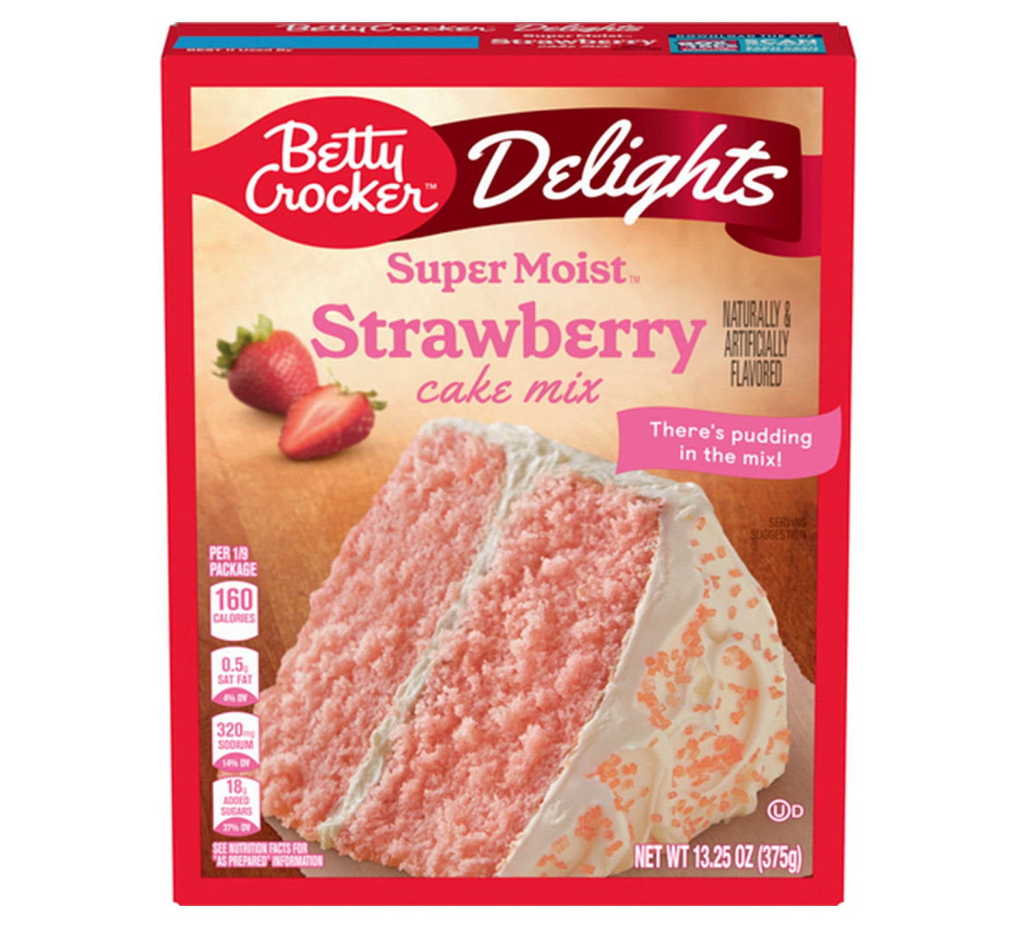 Betty Crocker Super Moist Strawberry Cake Mix 375g