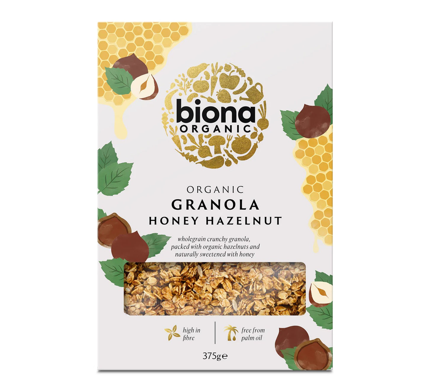 Biona Organic Honey Hazelnut Granola 375g