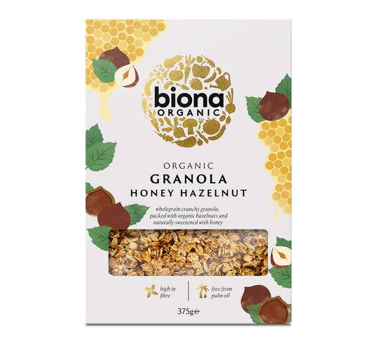 Biona Organic Honey Hazelnut Granola 375g