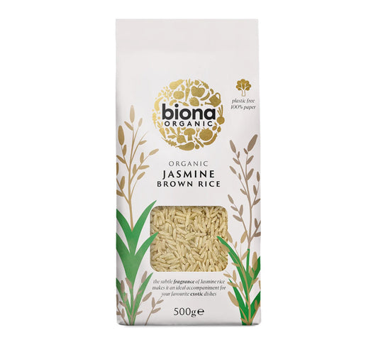 Biona Organic Jasmine Brown Rice 500g