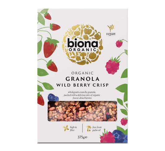 Biona Organic Wild Berry Crisp Granola 375g