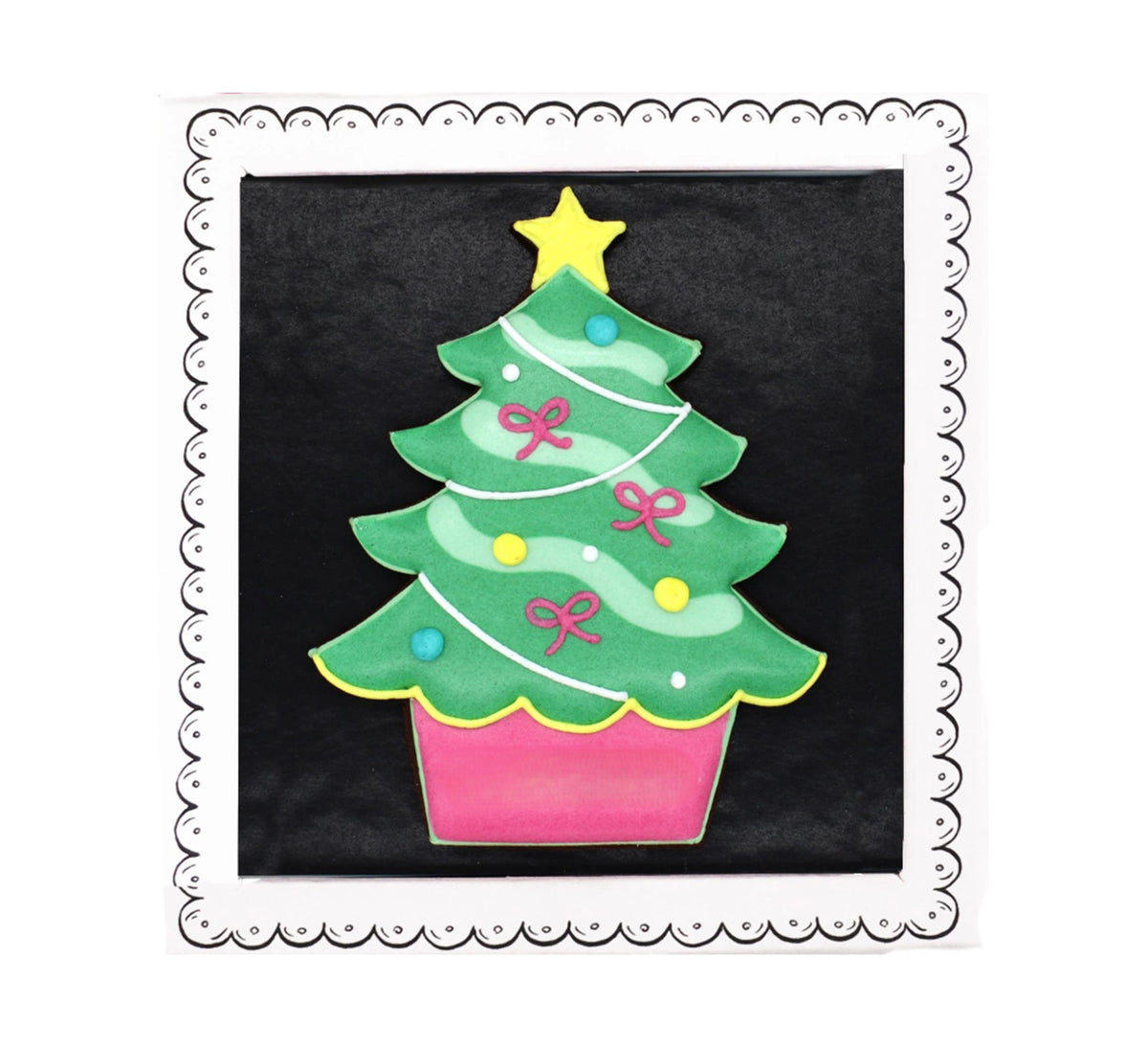 Biscuiteers Christmas Tree Letterbox Biscuit 20g