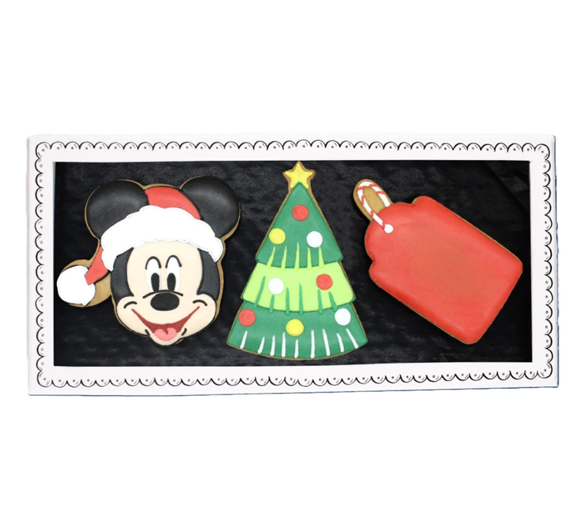 Biscuiteers Disney Mickey Mouse Christmas Letterbox Biscuits 60g