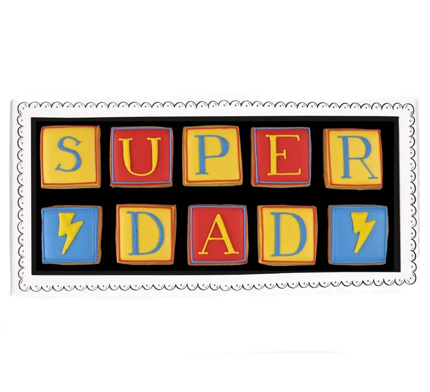 Biscuiteers Super Dad Biscuit Letterbox