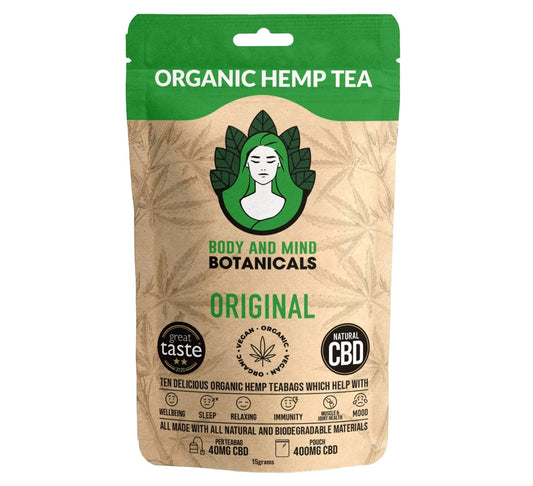 Body & Mind Botanicals Organic Hemp Tea 10 Teabags