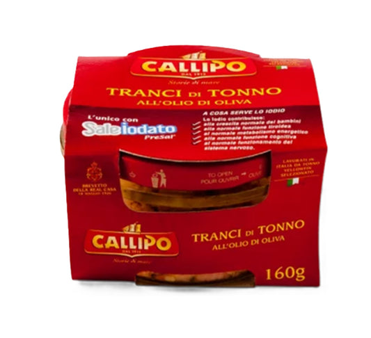 Callipo Tuna Steaks in Olive Oil (Jar) 160g