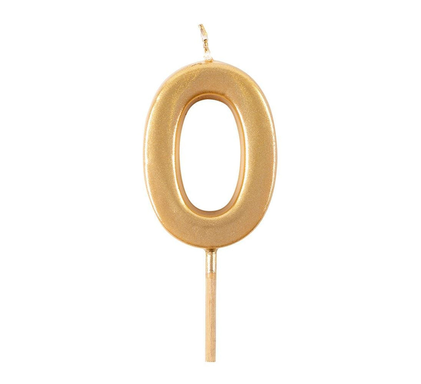 Caspari Gold Number Candle - 0