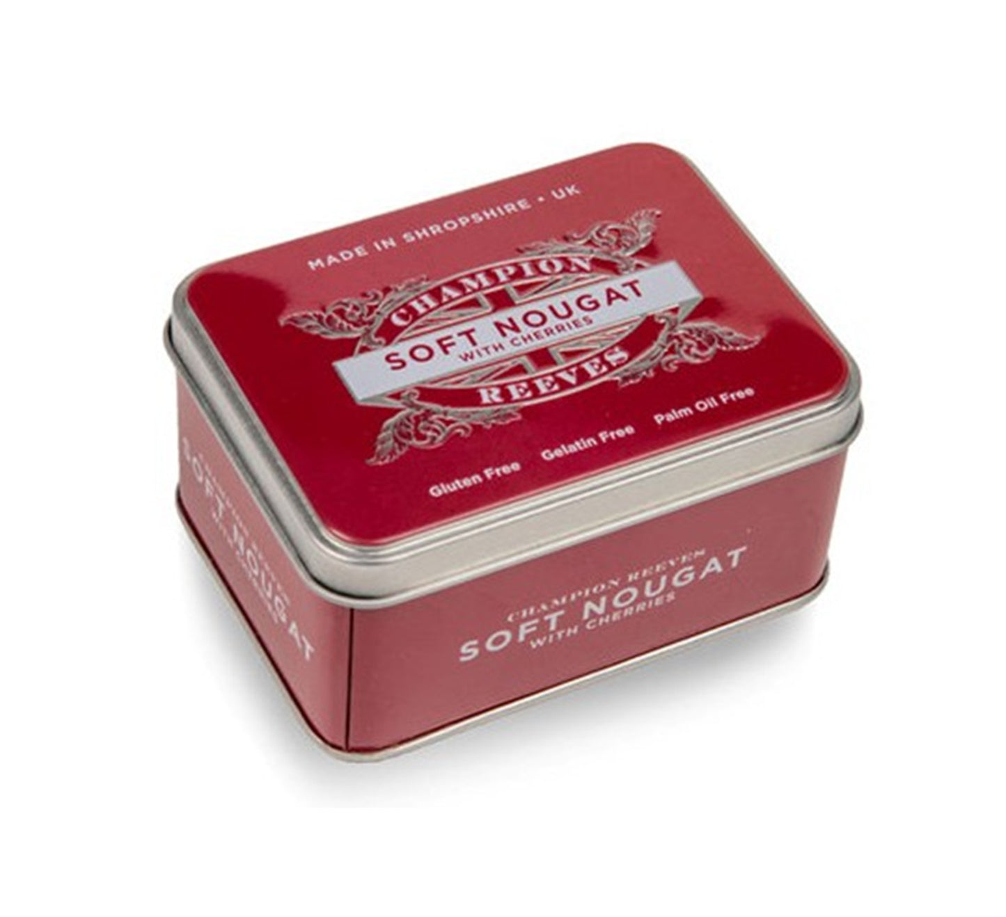 Champion & Reeves Soft Nougat with Cherries in Luxury Embossed Tin 108g
