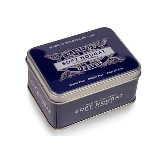 Champion & Reeves Soft Nougat with Pistachio in Luxury Embossed Tin 108g