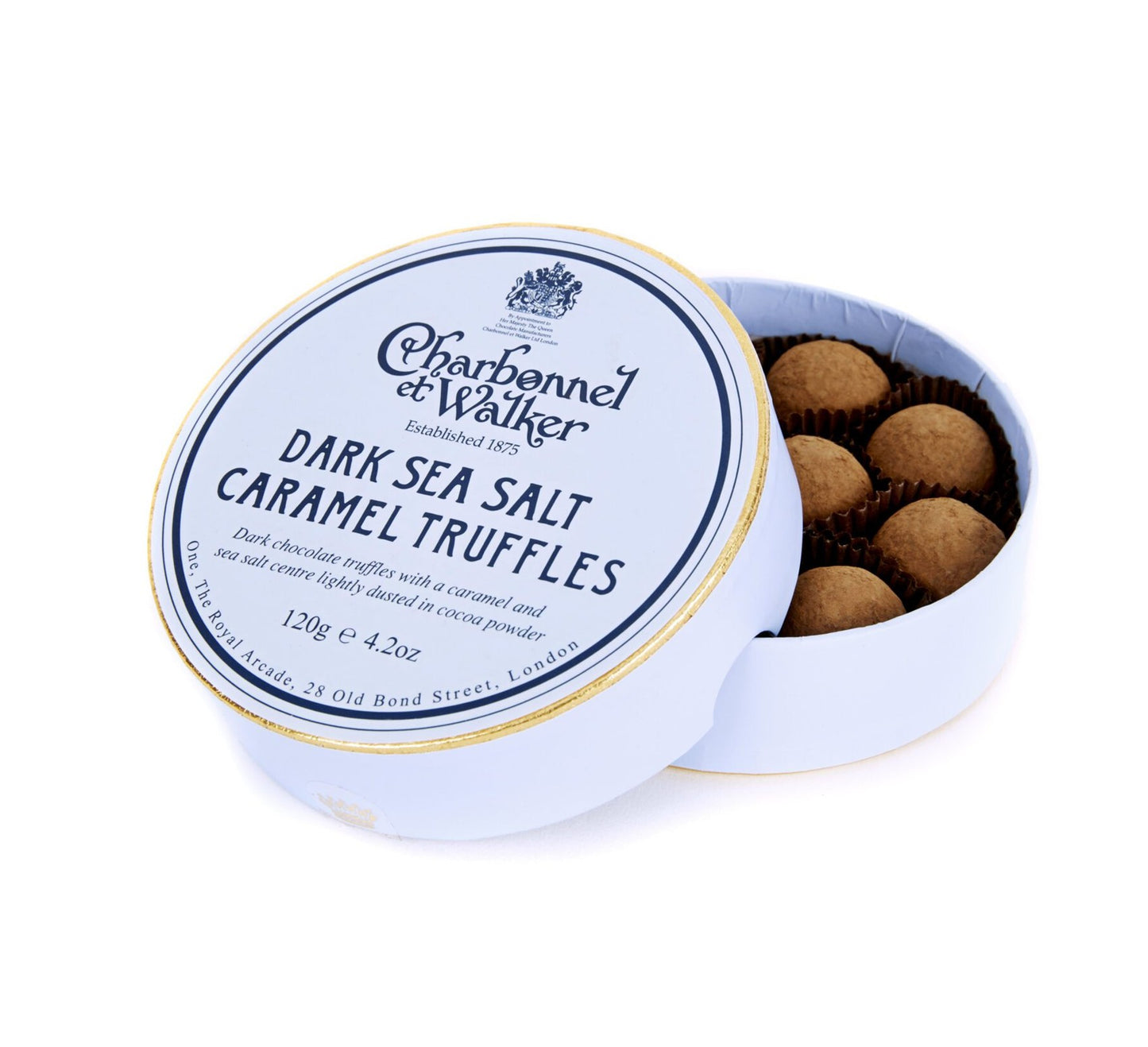 Charbonnel et Walker Dark Sea Salt Caramel Truffles 120g