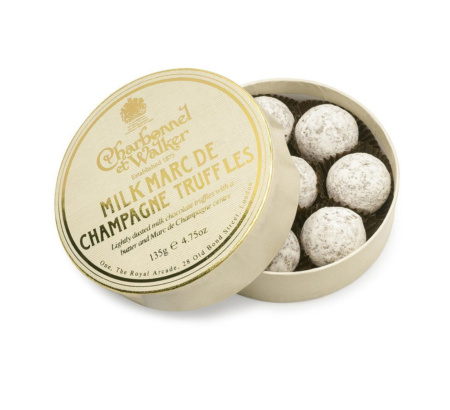 Charbonnel et Walker Milk Marc de Champagne Chocolate Truffles 135g