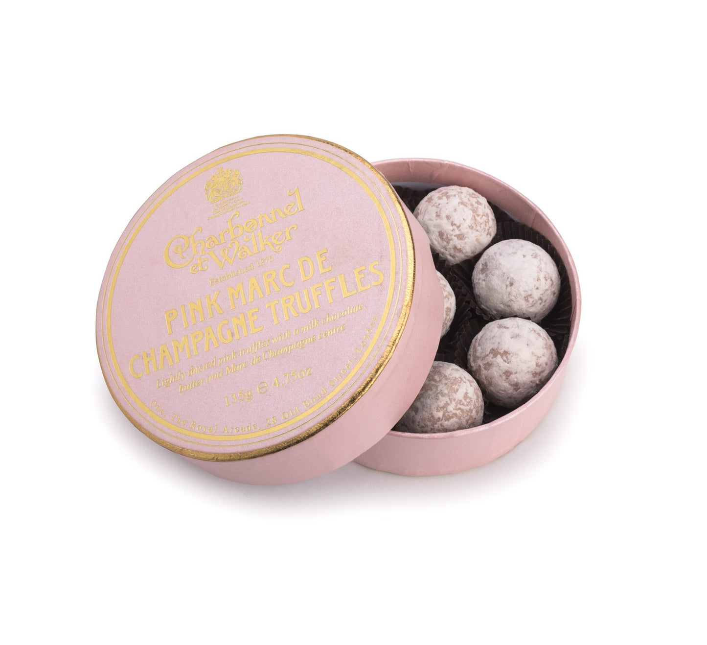 Charbonnel et Walker Pink Marc de Champagne Chocolate Truffles 135g