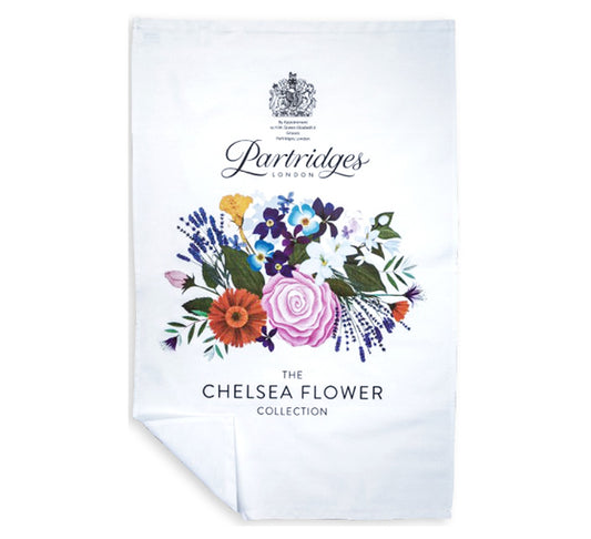 Partridges Chelsea Flower Tea Towel 75g