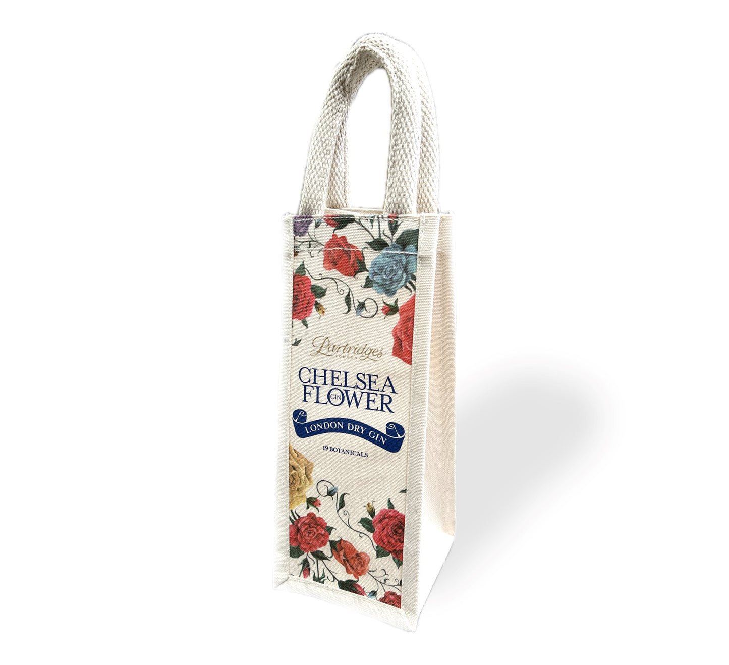 Partridges Chelsea Flower Gin Bottle Bag
