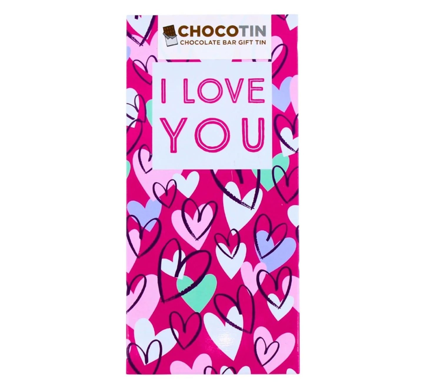 Chocotin Chocolate Bar Gift Tin I Love You 80g