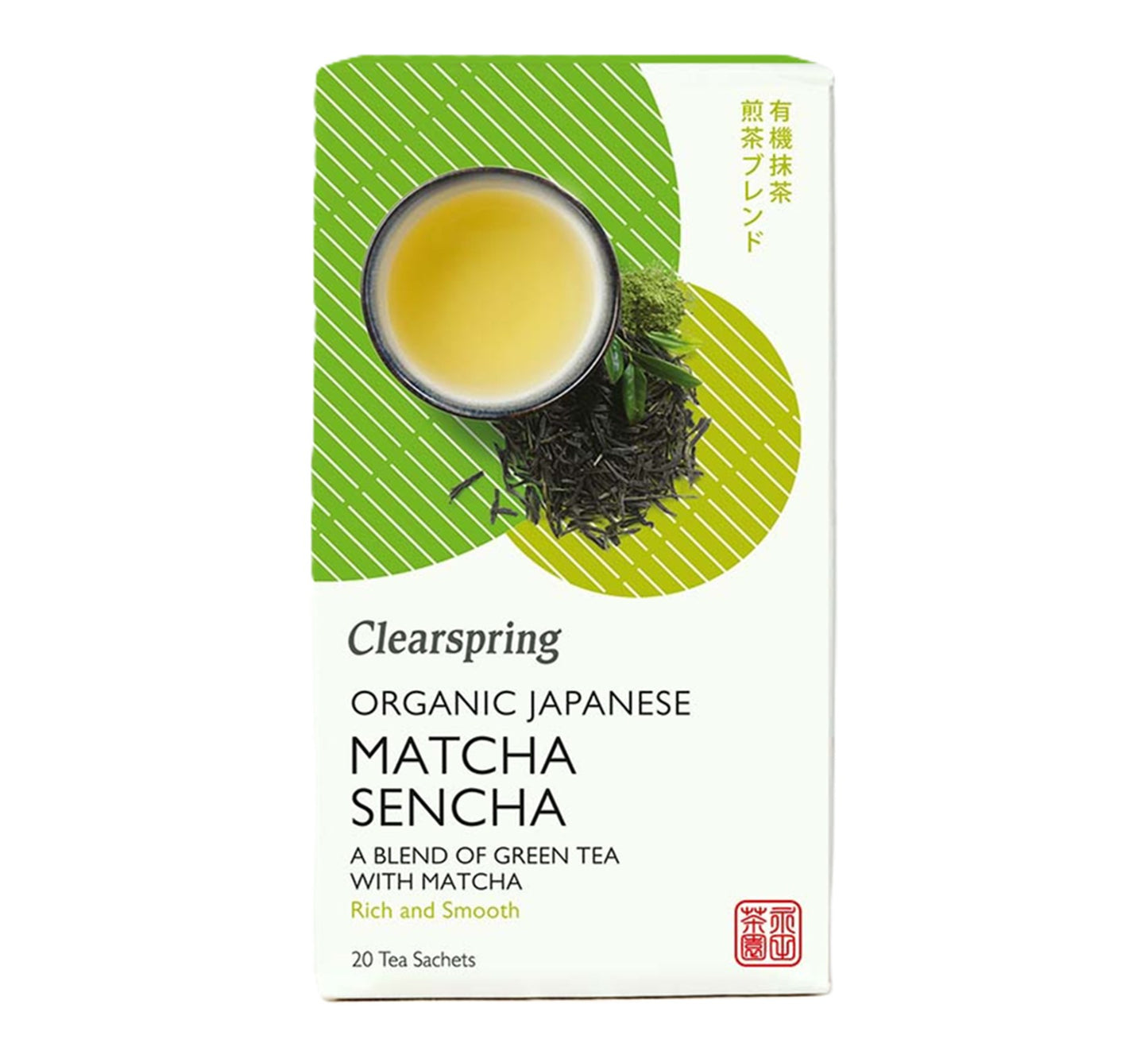 Clearspring Organic Japanese Matcha Sencha - 20 Tea Sachets