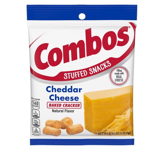 Combos Cheddar Cheese Baked Cracker 178g