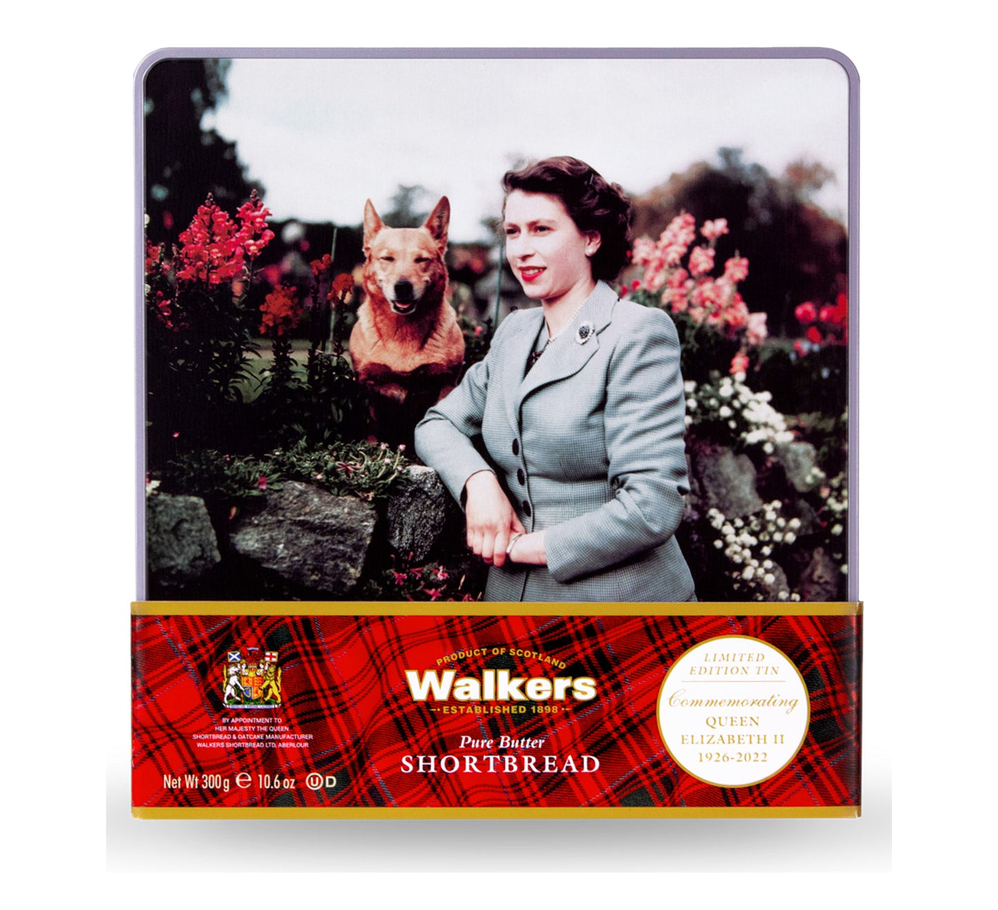 Commemorating Queen Elizabeth II (Balmoral) Shortbread Tin 300g