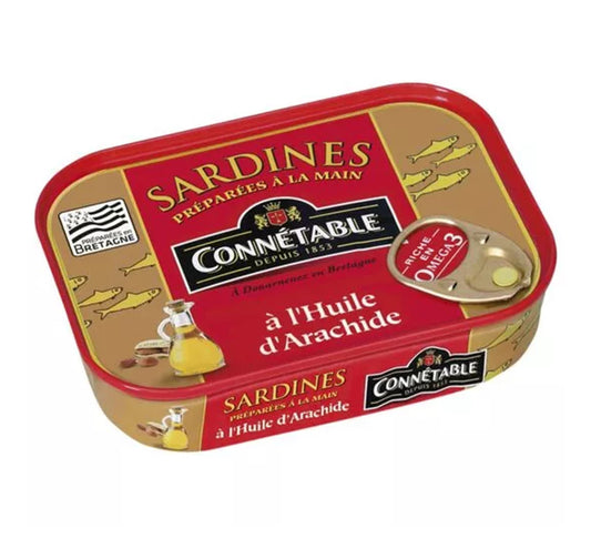 Connetable Sardines in Peanut Oil 115g