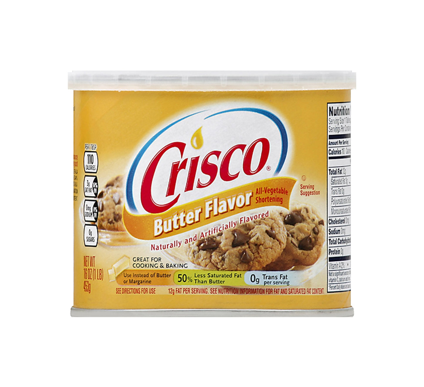Crisco Butter Flavor All-Vegetable Shortening 454g