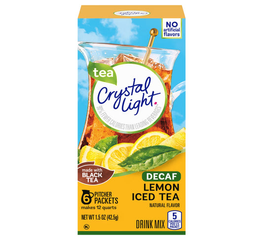 Crystal Light Decaf Lemon Iced Tea Dink Mix 42g