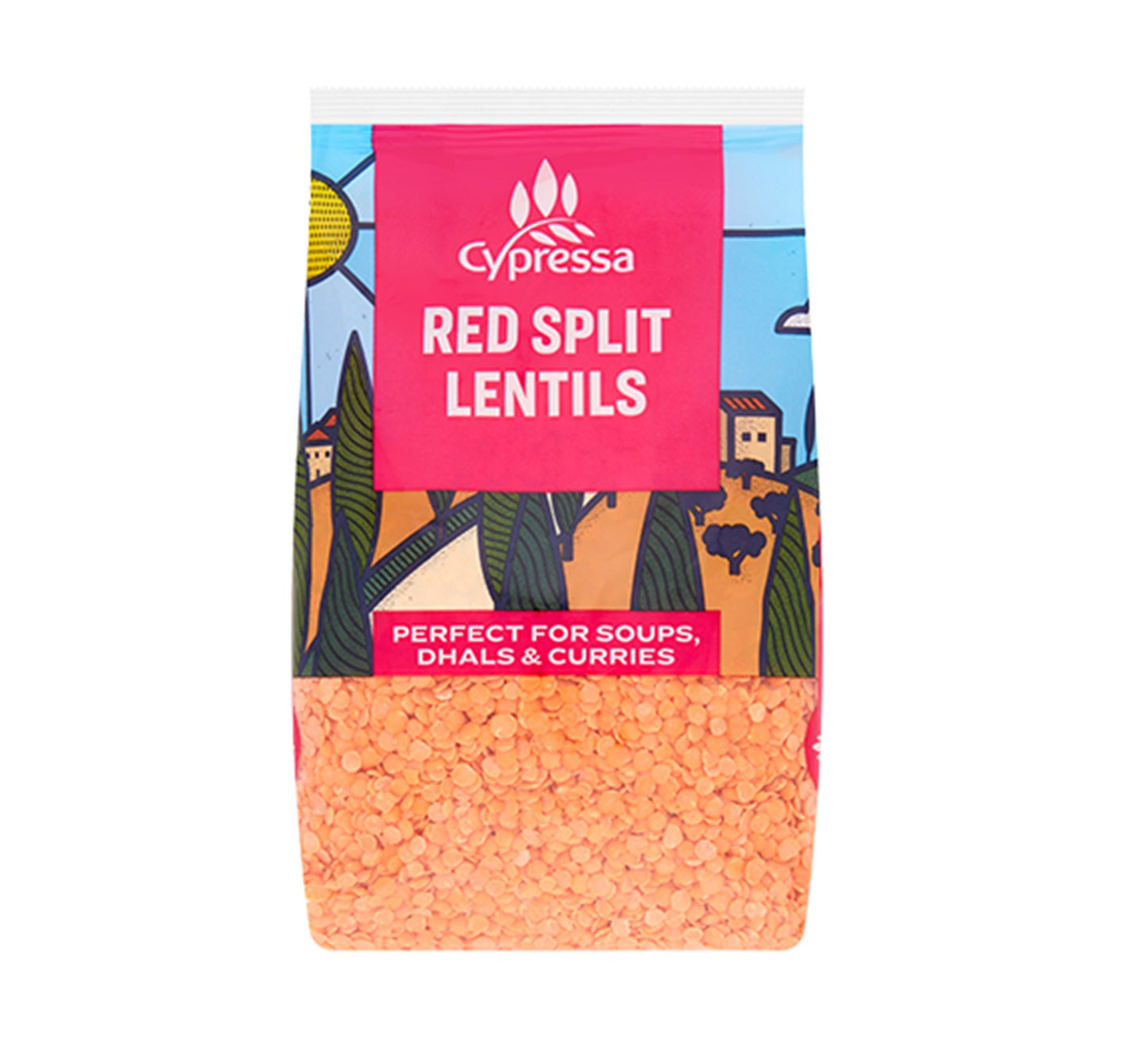 Cypressa Red Split Lentils 500g