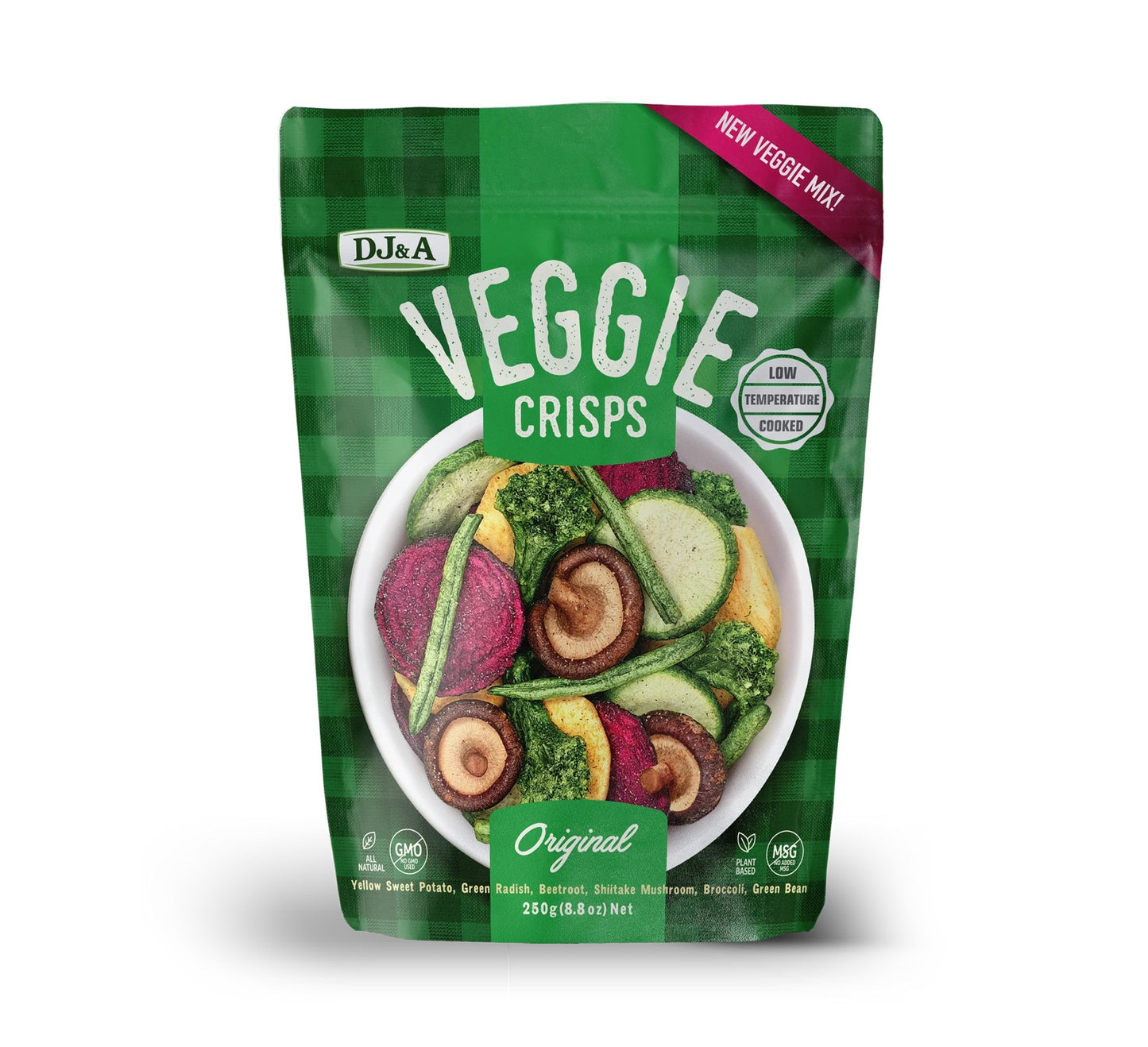 DJ & A Veggie Crisps Original 250g