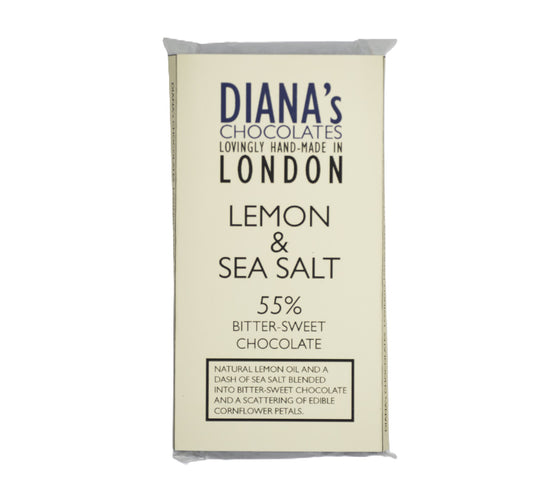 Diana's Chocolates Lemon & Sea Salt Bar 80g