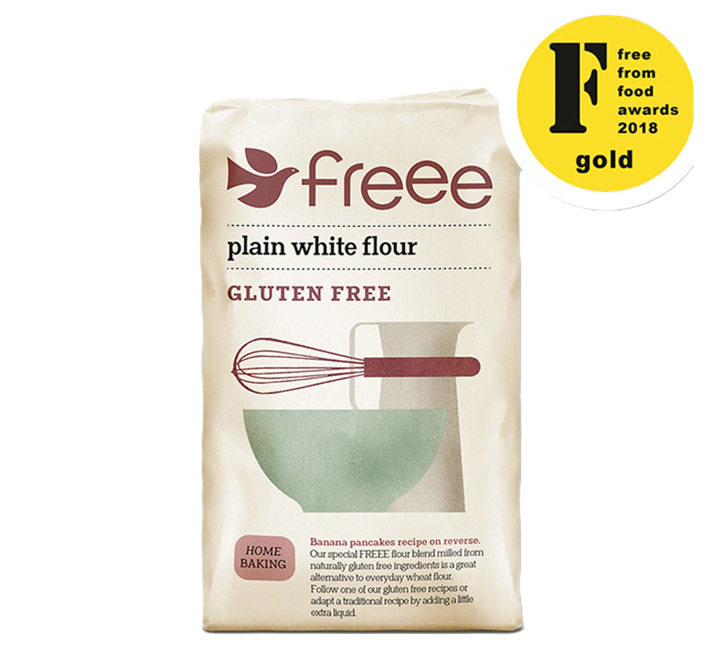 Doves Farm Freee Gluten Free Plain White Flour 1kg