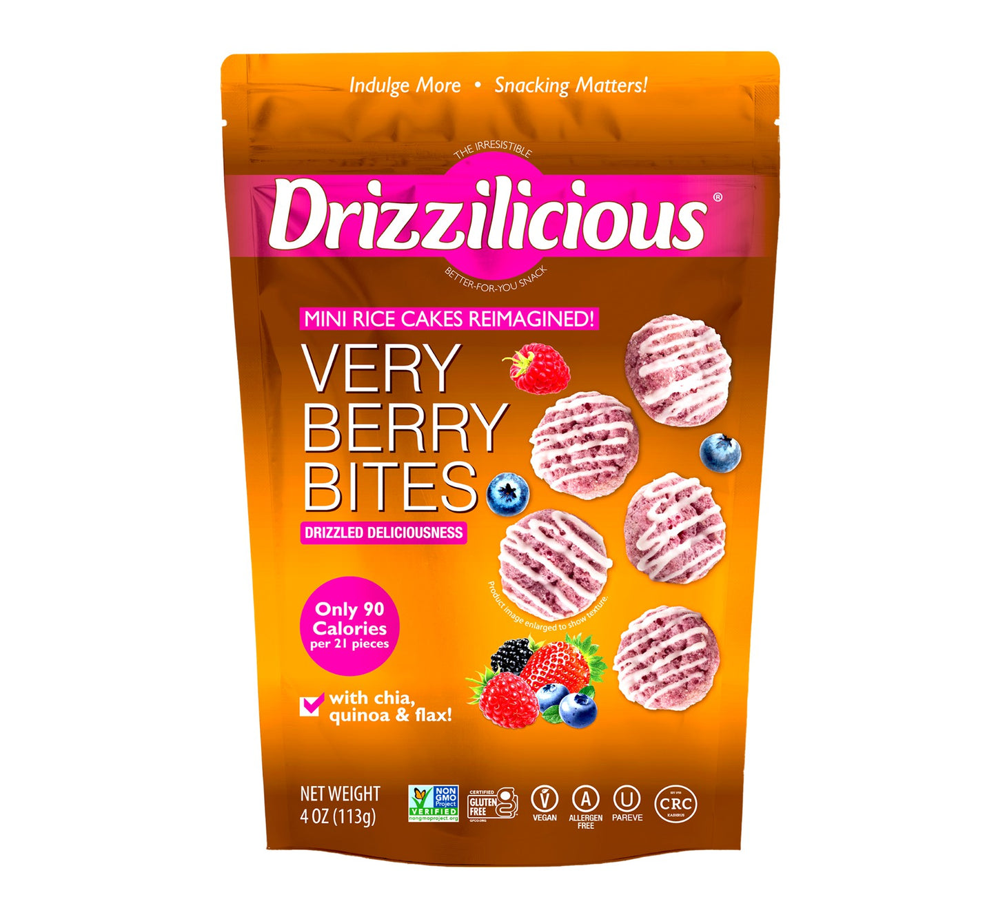 Drizzilicious Very Berry Bites 113g