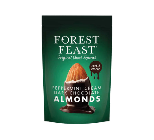 Forest Feast Peppermint Cream Dark Chocolate Almonds 120g