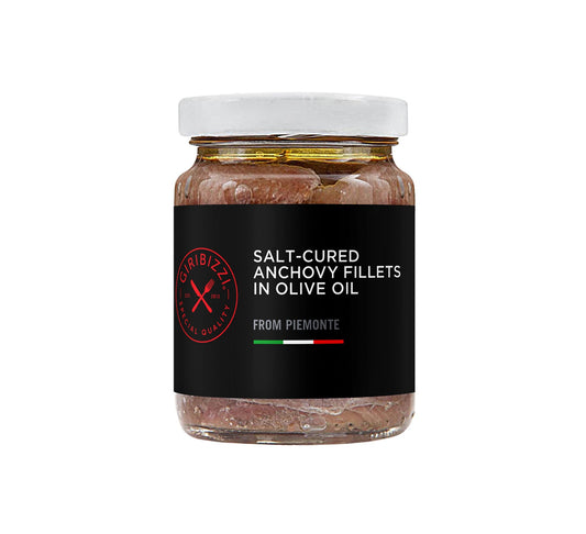 Giribizzi Salt-Cured Anchovy Fillets in Olive Oil 100g