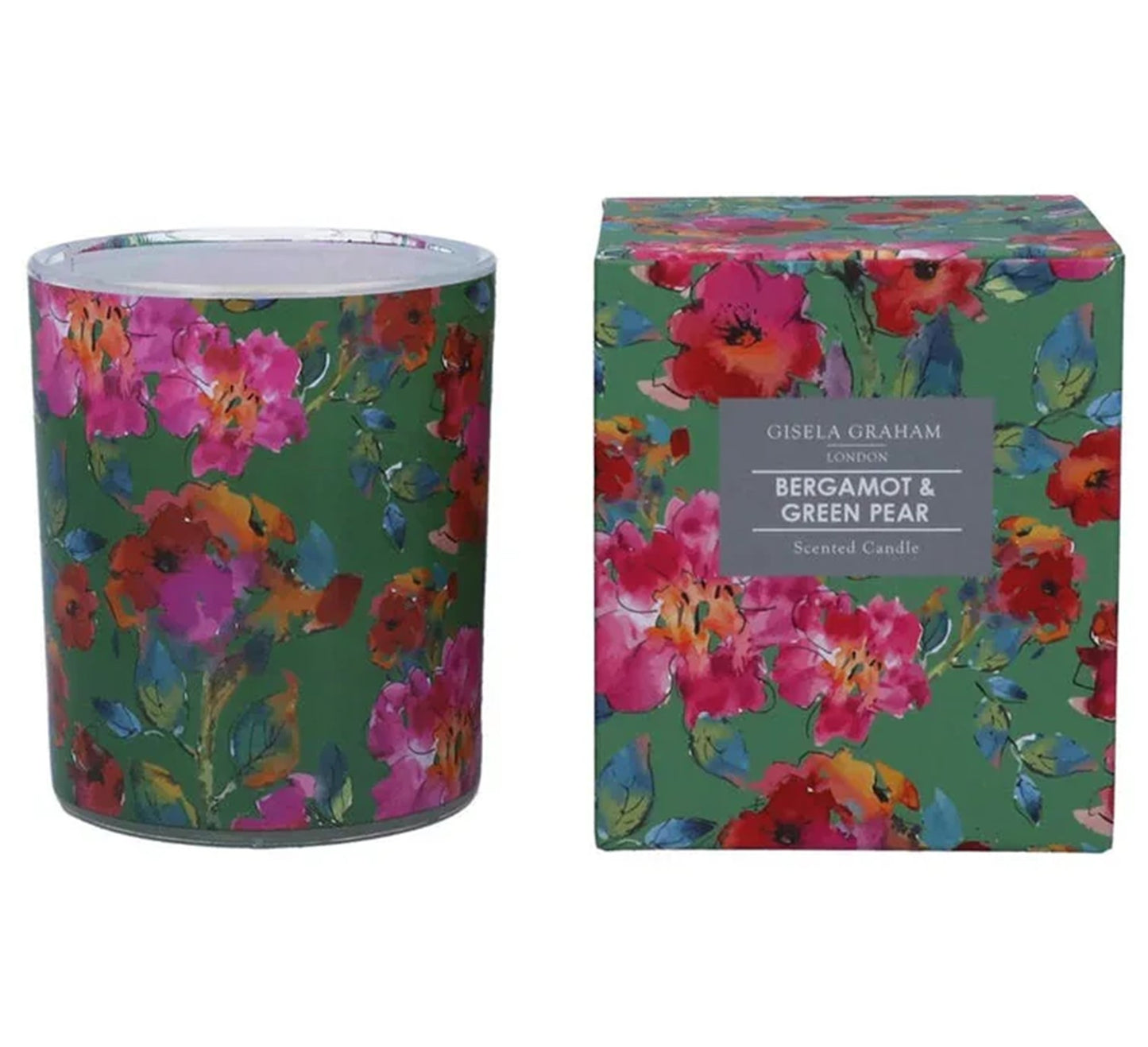 Gisela Graham Bermagot & Green Pear Boxed Scented Candle