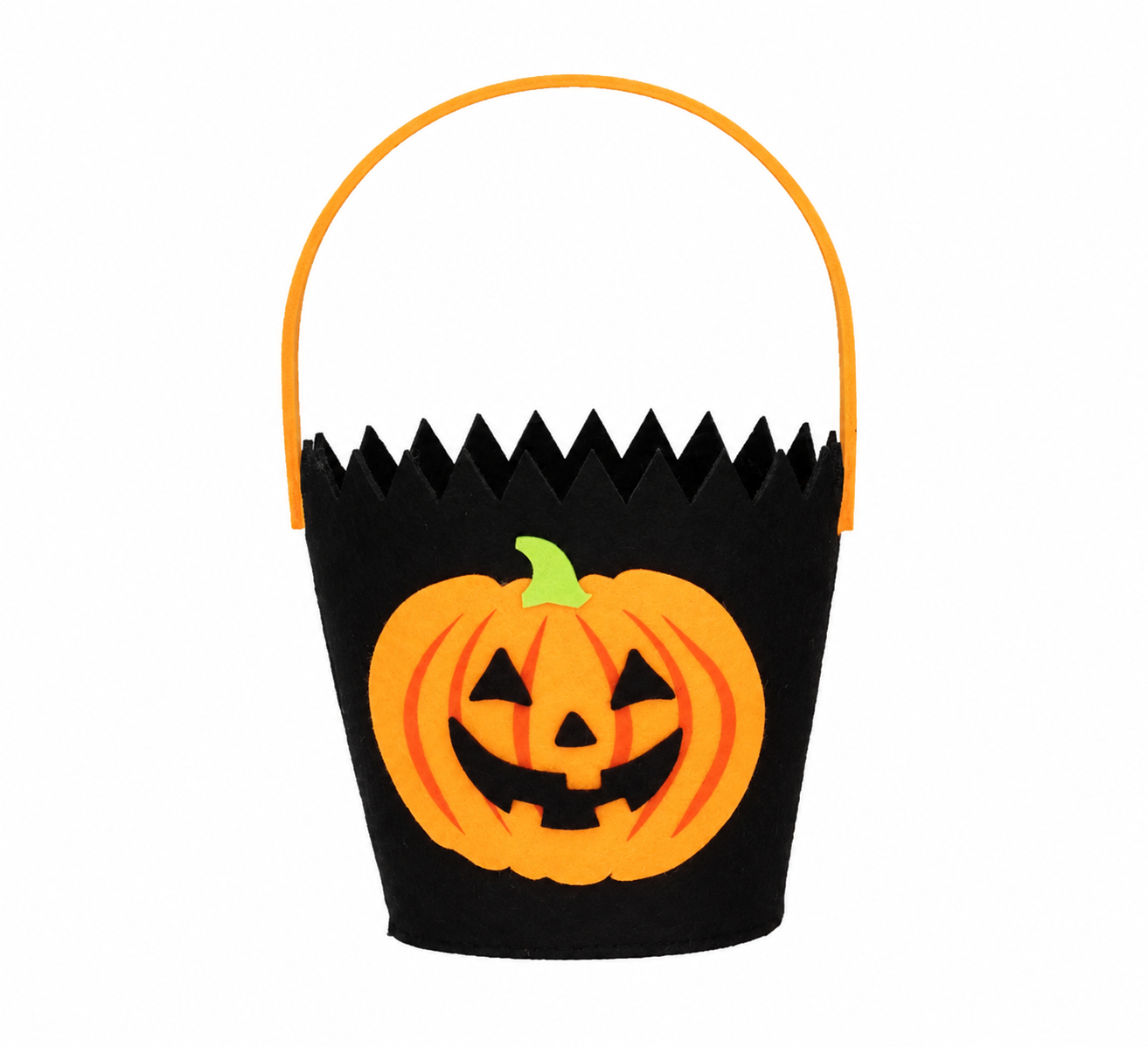 Gisela Graham Felt Halloween Pumpkin Bucket