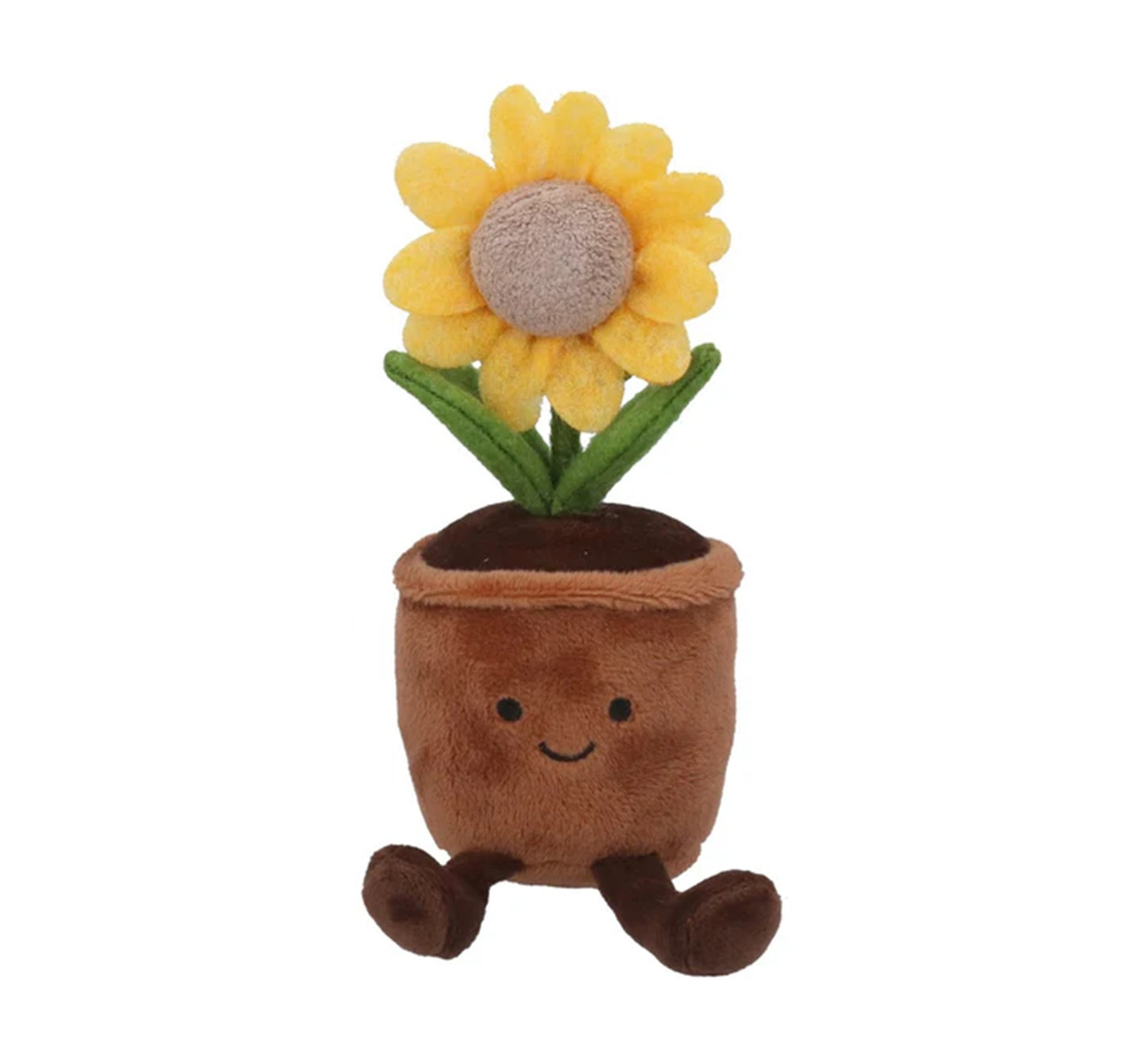 Gisela Graham Plush Potted Sunflower Shelf Sitter