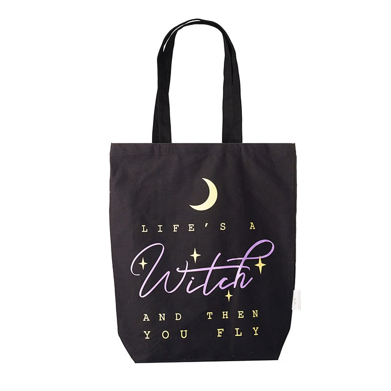 Heaven Sends "Life's a Witch" Canvas Tote Bag