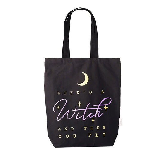 Heaven Sends "Life's a Witch" Canvas Tote Bag