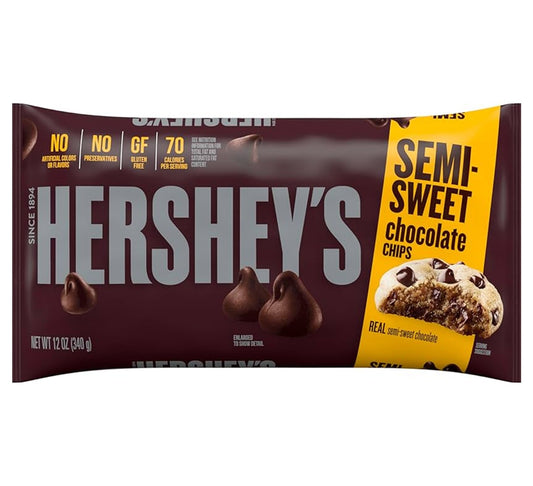 Hershey's Real Semi-Sweet Chocolate Chips 340g