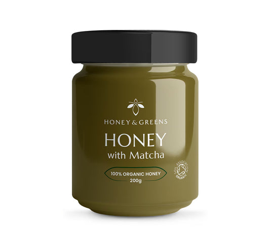 Honey & Greens Organic Honey with Matcha 200g