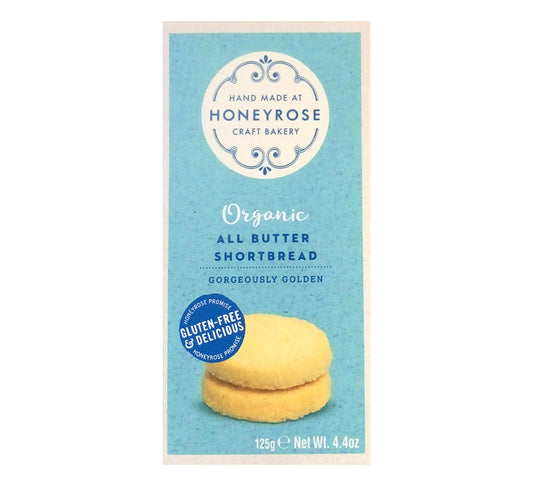 Honeyrose Craft Bakery Organic All Butter Shortbread 125g