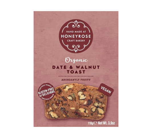 Honeyrose Craft Bakery Organic Date & Walnut Toast 110g