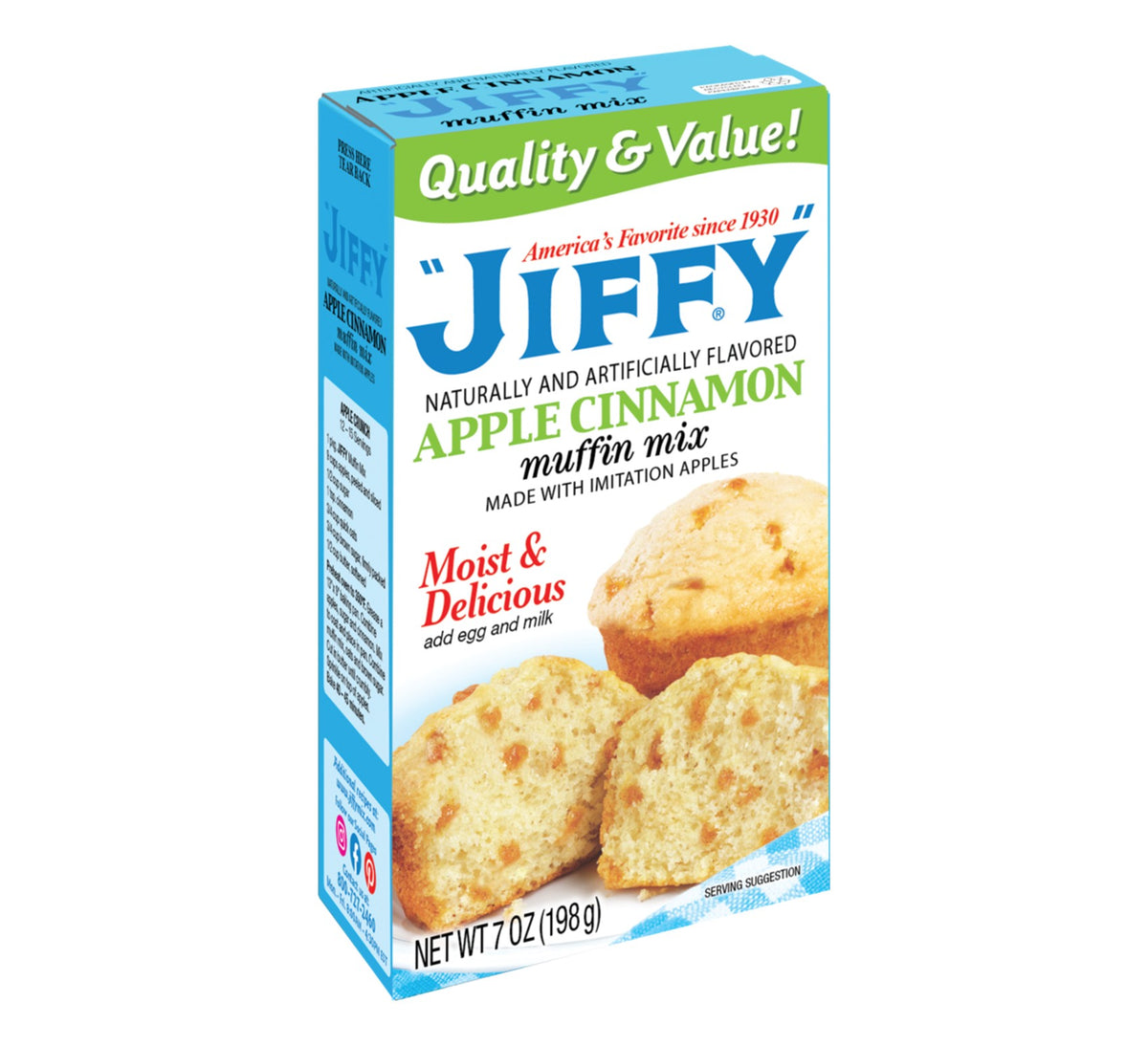 Jiffy Apple Cinnamon Muffin Mix 240g