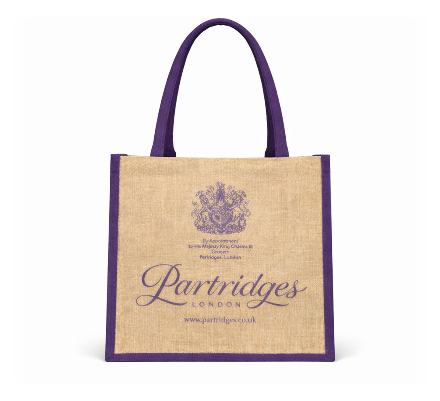 *NEW* Partridges Jute Bag with Cotton Cord Handle