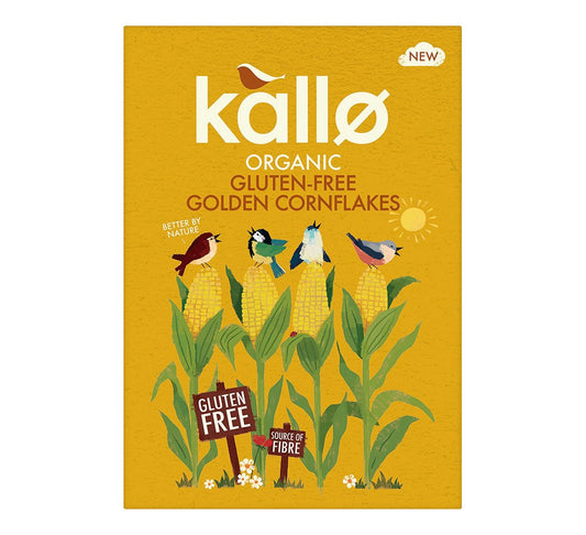 Kallo Organic Gluten Free Golden Cornflakes 375g