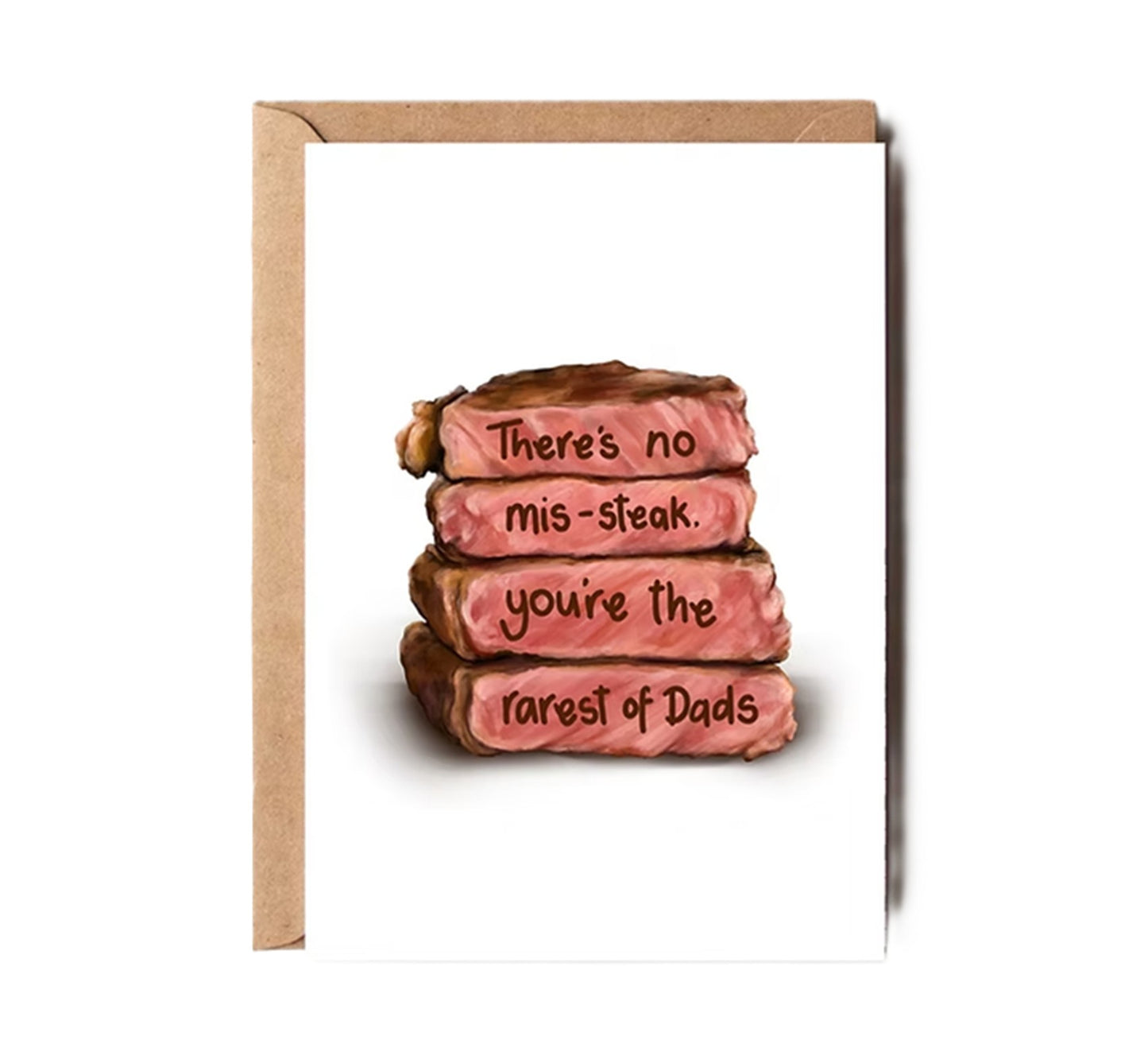 Katie Tinkler There's No Mis-Steak, You're The Rarest Of Dads Card