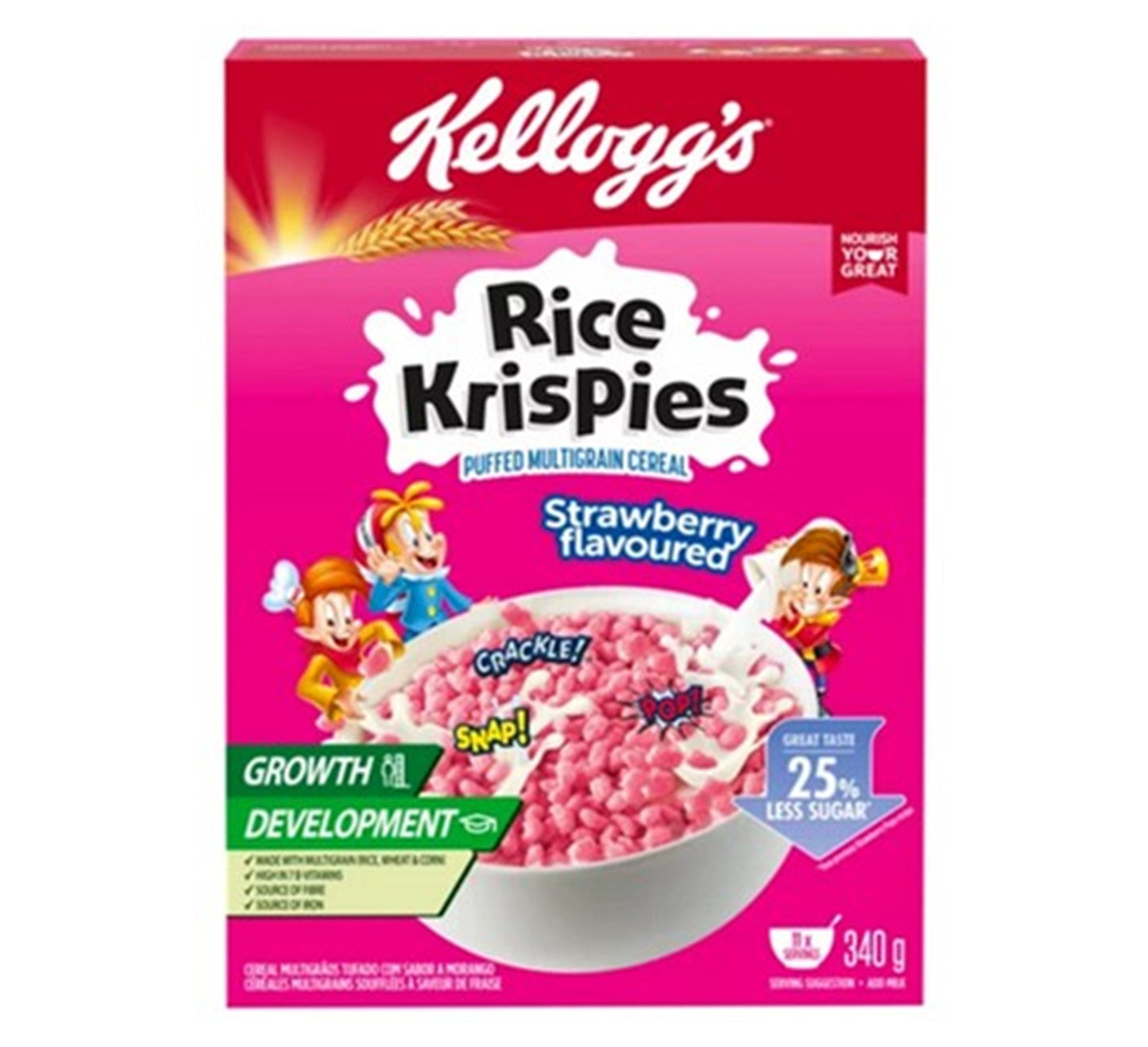 Kellogg's Strawberry Rice Krispies 350g