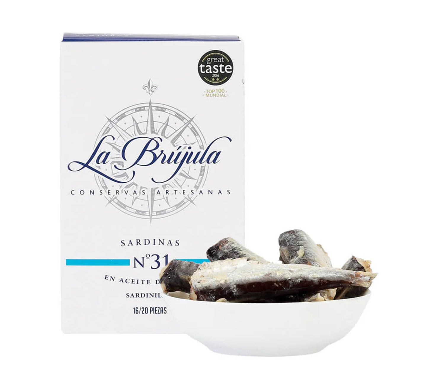 La Brujula Sardines in Olive Oil 115g